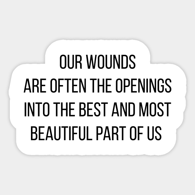 Our wounds Sticker by ScrambledPsychology